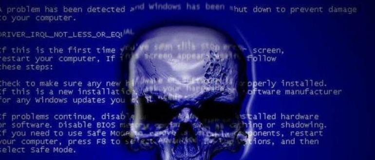Самые распространенные коды ошибок синего экрана смерти При запуске windows 7 появляется синий экран